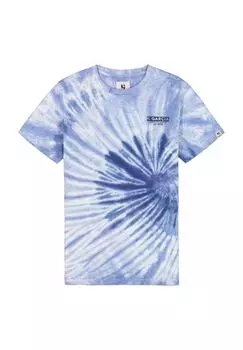 Футболка, батик, хлопок, детская GARCIA, цвет Whale Blue