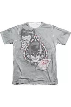 Футболка Batman Ace Adult 65/35 Poly/Cotton с коротким рукавом / футболка Gildan, белый