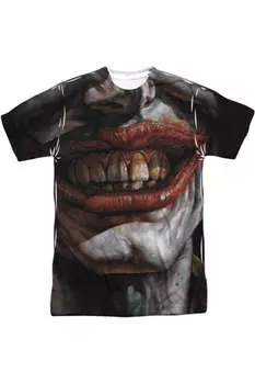 Футболка Batman Asylum с коротким рукавом для взрослых из полиэстера Gildan, белый