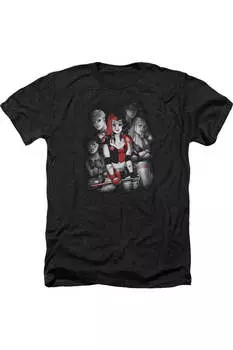 Футболка Batman Bad Gals Bw Adult Heather Gildan, черный