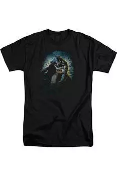 Футболка Batman Bat Cave с коротким рукавом для взрослых Gildan, черный