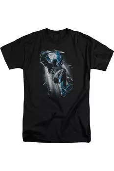 Футболка Batman Bat Crash с коротким рукавом для взрослых Gildan, черный