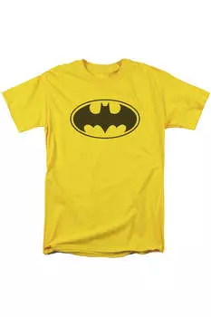 Футболка Batman Black Bat с коротким рукавом для взрослых Gildan