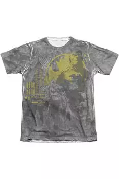 Футболка Batman Dark City Adult 65/35 Poly/Cotton с коротким рукавом / футболка Gildan, белый