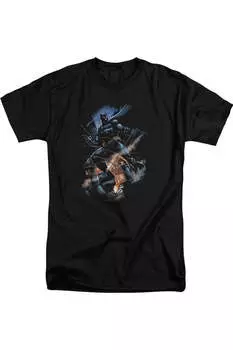 Футболка Batman Gotham Knight с коротким рукавом для взрослых Gildan, черный