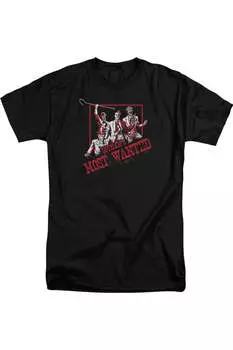 Футболка Batman Gothams Most Wanted с коротким рукавом для взрослых Gildan, черный