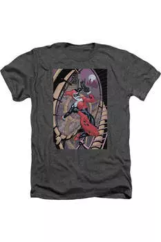 Футболка Batman Harley First Adult Heather Gildan, цвет charcoal