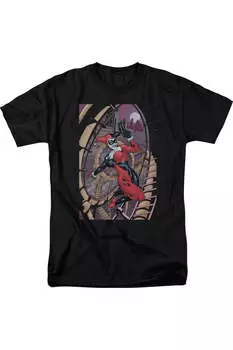 Футболка Batman Harley First с коротким рукавом для взрослых Gildan, черный