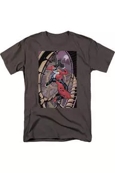 Футболка Batman Harley First с коротким рукавом для взрослых Gildan, цвет charcoal