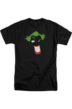 Футболка Batman Joker Simplified с коротким рукавом для взрослых Gildan, черный