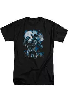 Футболка Batman Moonlight Bat с коротким рукавом для взрослых Gildan, черный