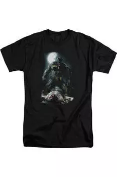 Футболка Batman Mudhole с коротким рукавом для взрослых Gildan, черный