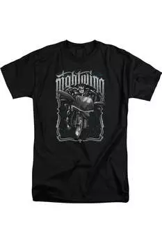 Футболка Batman Nightwing Biker с коротким рукавом для взрослых Gildan, черный