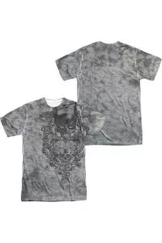 Футболка Batman Overtaken с коротким рукавом для взрослых из полиэстера Gildan, белый