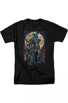 Футболка Batman Paint The Town Red с коротким рукавом для взрослых Gildan