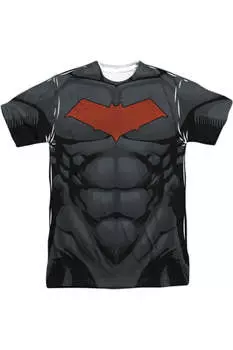 Футболка Batman Red Hood Style 2 с коротким рукавом для взрослых из полиэстера Gildan