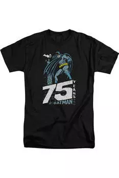 Футболка Batman Rooftop с коротким рукавом для взрослых Gildan, черный