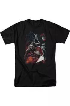 Футболка Batman Sparks Leap с коротким рукавом для взрослых Gildan, черный