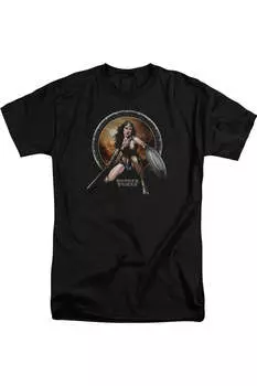 Футболка Batman V Superman Batlle Zone с коротким рукавом для взрослых Gildan, черный