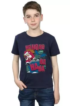 Футболка «Бэтмен и Джокер Ха Ха Ха Хо Хо Хо Хо» DC Comics, темно-синий