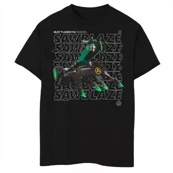 Футболка BattleBots Sawblaze с накладным рисунком для мальчиков 8–20 лет Licensed Character