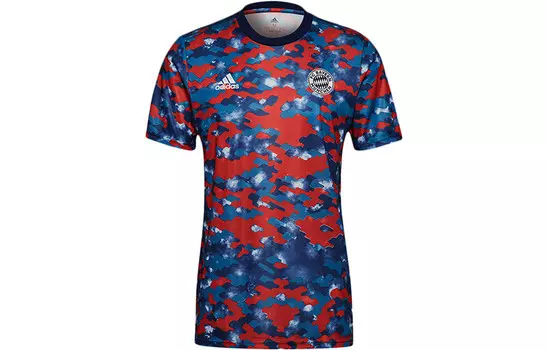 Футболка Бавария Мюнхен Мужская Rush Pink/Hyper Royal Adidas, цвет Rush Pink/Hyper Royal