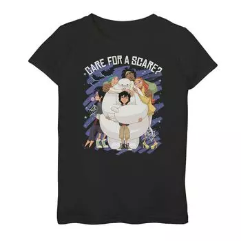 Футболка «Baymax Care For A Scare» для девочек 7–16 лет «Большой герой 6 Диснея» на Хэллоуин Licensed Character