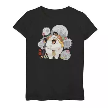 Футболка Baymax Hugs Hugs для девочек 7–16 лет из сериала Disney's Big Hero 6 Licensed Character