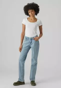 Футболка базовая 2 PACK MIT KURZEN RMELN Vero Moda, цвет bright white