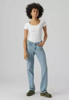 Футболка базовая 2 PACK MIT KURZEN RMELN Vero Moda, цвет bright white