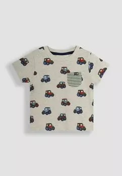 Футболка базовая 2-Pack Regular Fit JoJo Maman Bb, бежевый