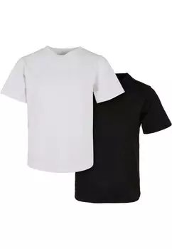 Футболка базовая 2-PACK Urban Classics, цвет white black