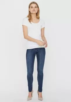 Футболка базовая 2 PACK Vero Moda, цвет bright white