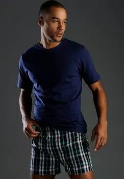 Футболка базовая 3 PACK H.I.S, цвет dunkelblau