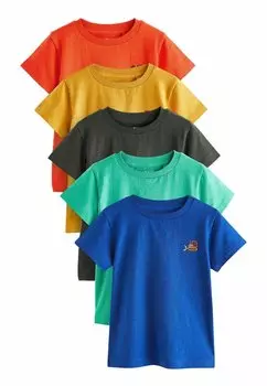 Футболка базовая 5 PACK Next, цвет red green