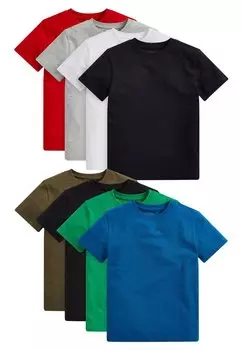 Футболка базовая 8 PACK Next, цвет multi-coloured