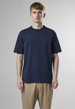 Футболка базовая ADAM NN.07, цвет navy blue