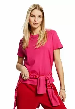 Футболка базовая AUS PIMA-MIT RUNDHALSAUSSCHNITT Esprit, цвет pink fuchsia