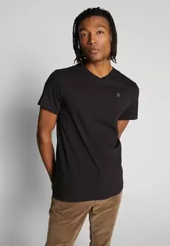 Футболка базовая BASE-S V-NECK G-Star, цвет dark black