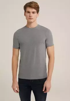 Футболка базовая Basic WE Fashion, цвет light grey