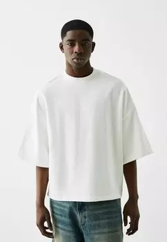 Футболка базовая Bershka, цвет white