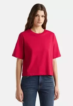 Футболка базовая BOXY FIT United Colors of Benetton, цвет red