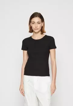 Футболка базовая BRANNA RINGER GAP, цвет true black