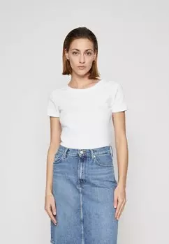 Футболка базовая BRANNA RINGER GAP, цвет white