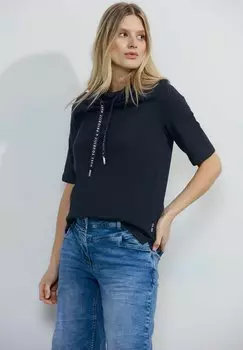Футболка базовая Cecil, цвет blau