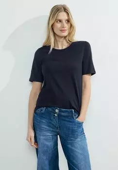 Футболка базовая Cecil, цвет blau