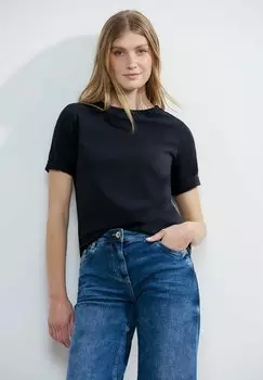 Футболка базовая Cecil, цвет blau