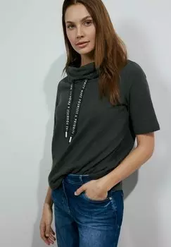 Футболка базовая Cecil, цвет grn