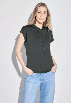 Футболка базовая Cecil, цвет grn