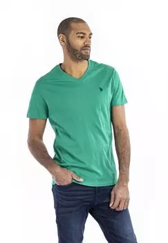 Футболка базовая CEM U.S. Polo Assn., цвет golf green